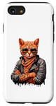 Coque pour iPhone SE (2020) / 7 / 8 Orange Bengale Chat Voyou Chat Gangster Chat Gangster Life