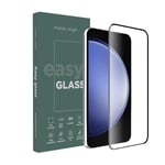 Samsung Galaxy S23 FE Mobile Origin EasyGlass Skjermbeskytter - Gjennomsiktig / Svart Kant