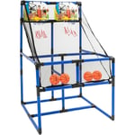 Gojoy - Mini panier de basket pour enfants - Double Shot - Pour l'extérieur et l'intérieur - Avec pompe à air et 4 balles pour 2 joueurs