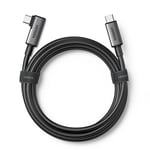 UGREEN USB-C til USB-C-kabel, vinklet høyre, 5m - Svart