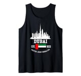 Dubai Souvenir Skyline UAE United Arab Emirate Reminder Tank Top