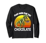 Funny Valentines Day T-Rex Dinosaur Box Of Chocolate Long Sleeve T-Shirt