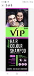 VIP 5-in-1 Hair Colour Shampoo - Black, 180ml