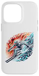 Coque pour iPhone 14 Pro Max Feu Et Glace Ski Aventure