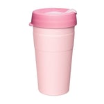 KeepCup Thermal - Vacuum Insulated Stainless Steel, Reusable Coffee Cup with Splashproof Sipper Lid - 16oz/454ml - Roseate