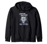 Jiu Jitsu Warrior - Grappling BJJ Dragon Head Zip Hoodie