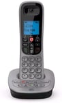 BT 7660 Landline Single Handset Cordless House Phone Silver Call Blocker Button 