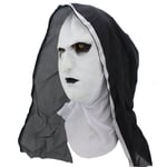 Scary Nun Latex Head Mask - Cosplay Costume Mask for Halloween