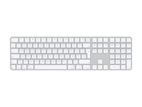 Apple Magic Keyboard with Touch ID and Numeric Keypad - Clavier - USB-C - sans fil - Bluetooth - QWERTZ - Allemand - clés blanches