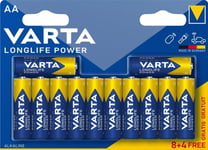 Varta Batterie Longlife Power Aa Neu 12St. 8+4 - Batterie (4906121772)