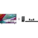 LG UR76 65" 4K LED TV + LG S80QR 5.1.3 Dolby Atmos Soundbar -tuotepaketti