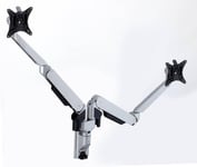 Gas Spring  Dual LCD Monitor Arm Wall Mount Bracket