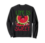 Melon Summer Fruit Watermelon Lover Fresh Cool Joke Sweatshirt