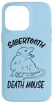 Coque pour iPhone 14 Pro Max Funny Sabertooth Death Mouse Possum Lover