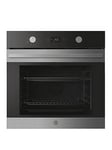 Hoover Ho6 H3T1Htx 78L Single Oven, Tbcf, Steam Clean, Timer (Rotary) Ux - Black Glass &Amp; Stainless Steel - Oven Only