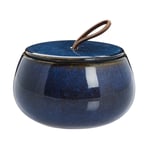 Lene Bjerre Amera storage jar with lid blue Ø11.5 cm