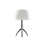 Foscarini - Lumiere Piccola Black Chrome/White - Bordslampor - Rodolfo Dordoni - Vit