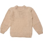 HUTTEliHUT PLAINY sweater alpaca wool – camel - 6-8år