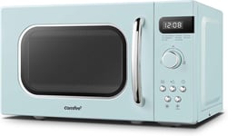 COMFEE' Retro Style 800w 20L Microwave Oven with 8 Auto Menus, 5 Green