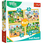 Trefl Puzzle 4in1 Trefliki lomalla 34623 - Palapelit lapsille