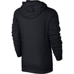 Nike Men M Nsw Club Hoodie Fz Bb Sweatshirt - Black/White, 3XL-T