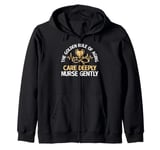 The golden Rule of Aging care deeply Nurse gently Geriatric Zip Hoodie