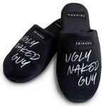 Friends TV Series Mule Slippers "UGLY NAKED GUY" Black UK Size 8-10 Footwear