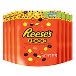 Reese's Pieces Share Bag, Peanut Butter In a Crunchy Candy Shell, Pack of 7 x 185g