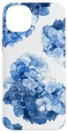 Coque pour iPhone 14 Plus Aquarelle Floral Bleu Hortensias Pretty Blue Floral