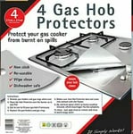 Universal 4 x Hob Stove Top Cooker Cover Protector Range Liner Non Stick Gas Mat