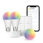 broadlink | Ampoule intelligente FastCon LB4E27, changement de couleur avec synchronisation musicale, A60/E27/9W/800LM, fonctionne avec Alexa et Google Home