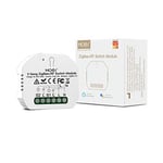 MOES Interrupteur Sans fil ZigBee RF433 Intelligent DIY Alexa, Commutateur Relais Connecté Smart Life Tuya Contrôle à Distance, 2 Gang, Tuya ZigBee Hub requis