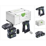 Cxs 18 Perceuse-visseuse sans fil 18 v 40 Nm Brushless + 2x batterie 5,0 Ah + chargeur + Systainer - Festool