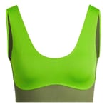 ADIDAS HI1983 IVP Knit Bra Sports Bra Femme Semi Solar Slime/Wild Pine Taille M