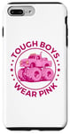 Coque pour iPhone 7 Plus/8 Plus Les garçons coriaces portent un Monster Truck rose