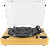 Sound Turntable Player, Vinyl Record Player, Built-In Dual Stereo Speakers, USB