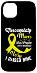 Coque pour iPhone 14 Plus Ruban jaune de sensibilisation à la microcéphalie Maman Soutien Maman