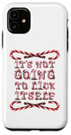 Coque pour iPhone 11 It's Not Going To Lick Itself. Bâton de sucre d'orge amusant pour Noël