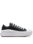 Converse Womens Move Ox Trainers - Black/White, Black, Size 8, Women