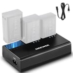 NEEWER NC3-Z1 Kit de Chargeur de Batterie Triple Slot pour NEEWER Z2, Z1, Z760, Z880 TTL, Flash Speedlite, 7,4 V/2600 mAh, Sortie CC 8,4 V/5 V, Chargeur USB CA avec câble d'alimentation CA (Prise