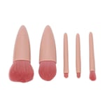 5Pcs Makeup Brush Set Fiber Soft Bristle Mini Foundation Brush Eyeshadow Bru LVE