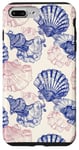 iPhone 7 Plus/8 Plus Pink Blue ink Seashell Starfish Ocean Beach Sea Case