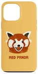 Coque pour iPhone 13 Pro Max Panda rouge illustré