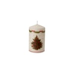 Villeroy & Boch - Winter Specials Bougie Sapin de Noël Toys M, Bougie élégante en Forme d’Arbre de Noël en Cire pour la Table, 7 x 12 cm