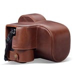 MegaGear MG1943 Ever Ready Genuine Leather Camera Case compatible with Nikon Z5 - Brown