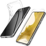 Coque Transparente pour Samsung Galaxy S23 (6,1") et Verre Trempé Film Protectio