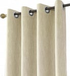 Melodieux 1 Panneau Rideau Occultant Thermique Isolant pour Chambre en Salon Rideau Dressing pour Pergola, Beige 140x245cm