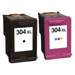 Multipack 2 cartouches noire et couleur 304 XL pour imprimante HP Deskjet 2632