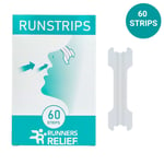 RUNSTRIPS - 60 Clear Nasal Strips. Improve Breathing & Reduce Snoring