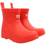 Hunter Childrens Unisex Play Little Kids Red Wellington Boots - Size UK 7 Infant